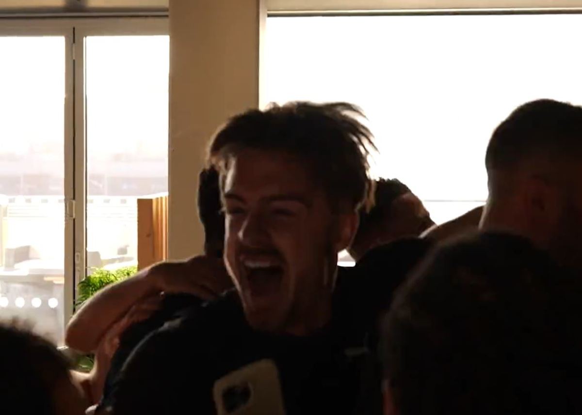 Jack Grealish pictured celebrating after Manchester City were confirmed as Premier League champions in May 2023